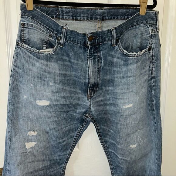 Levi’s 505 Distressed Denim Jeans - Picture 2 of 11